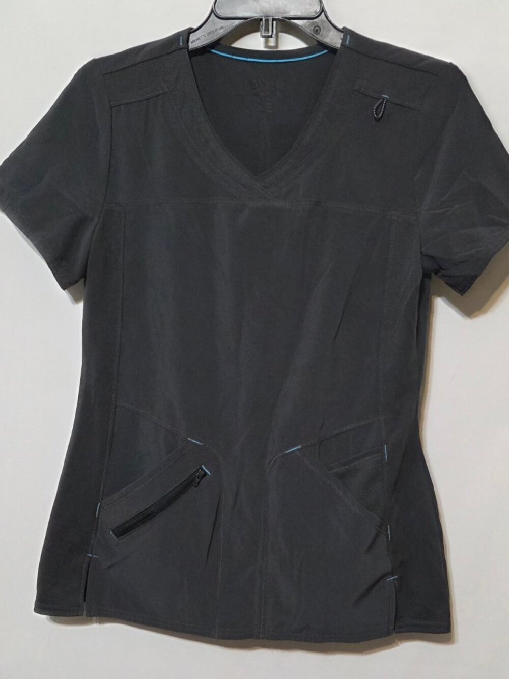 ScrubStar Grey Women's Scrub Top Size XSmall